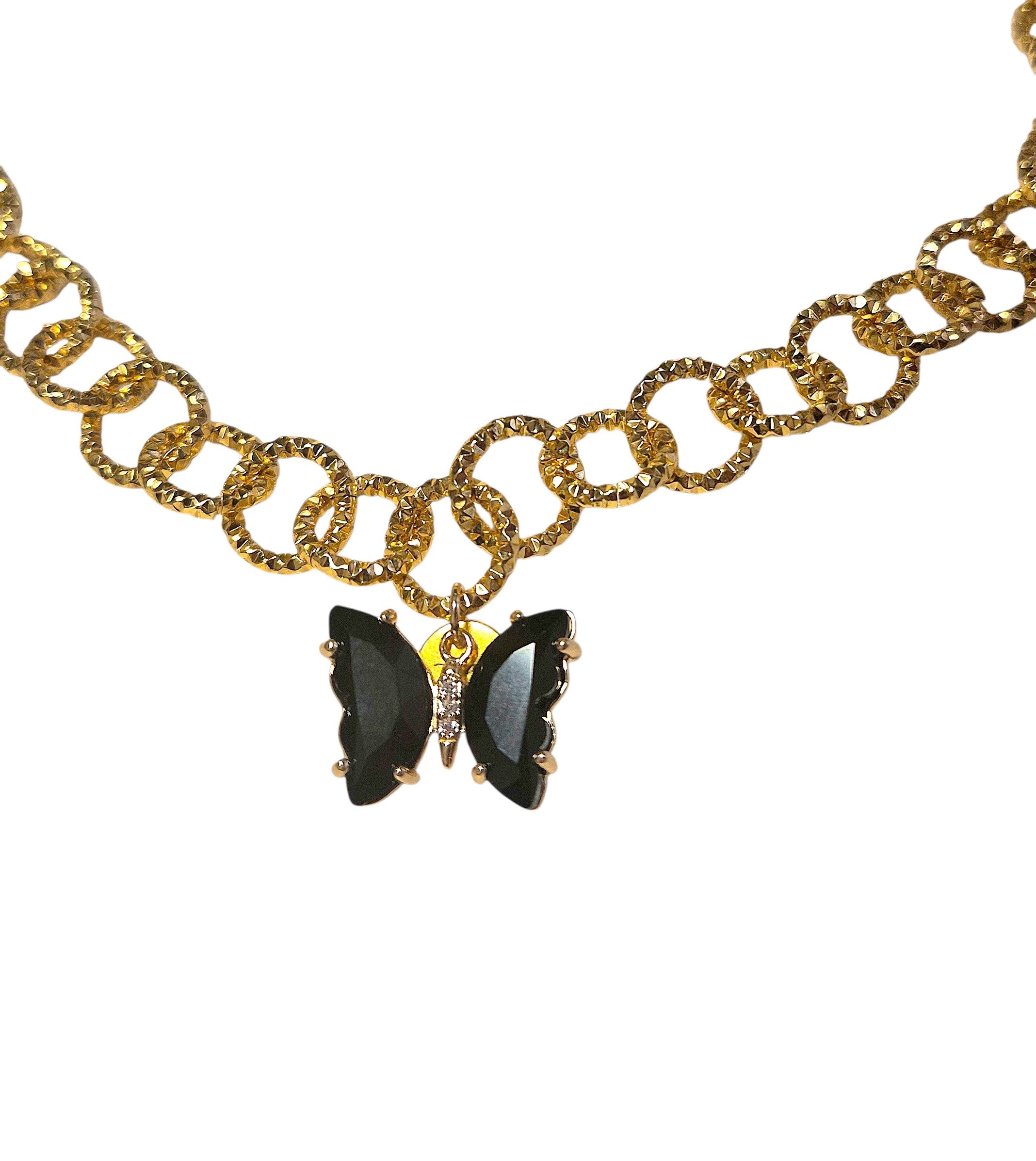 Butterfly Imperial Necklace - Collana Oro con ciondolo Farfalla
