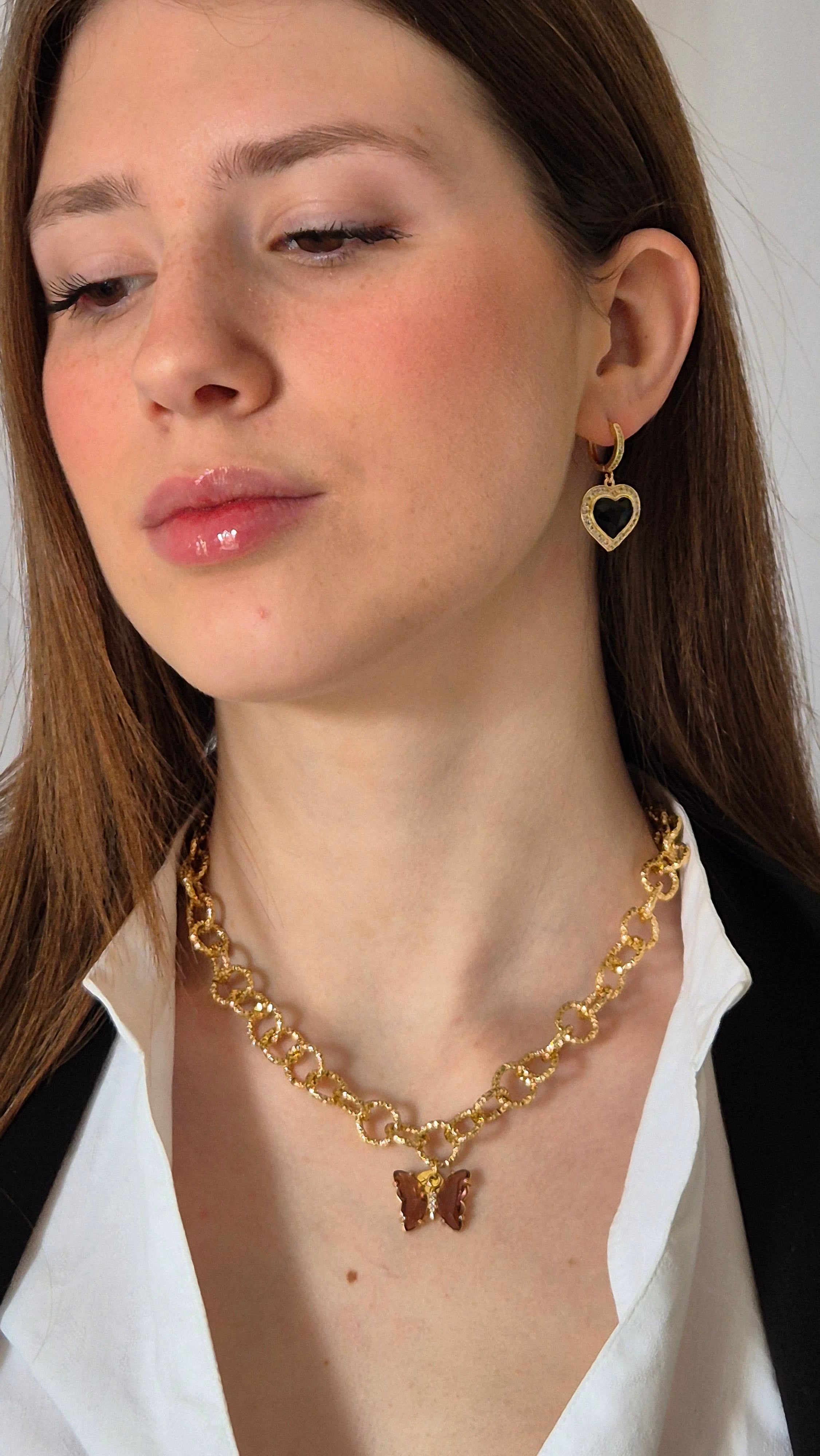 Butterfly Imperial Necklace - Collana Oro con ciondolo Farfalla