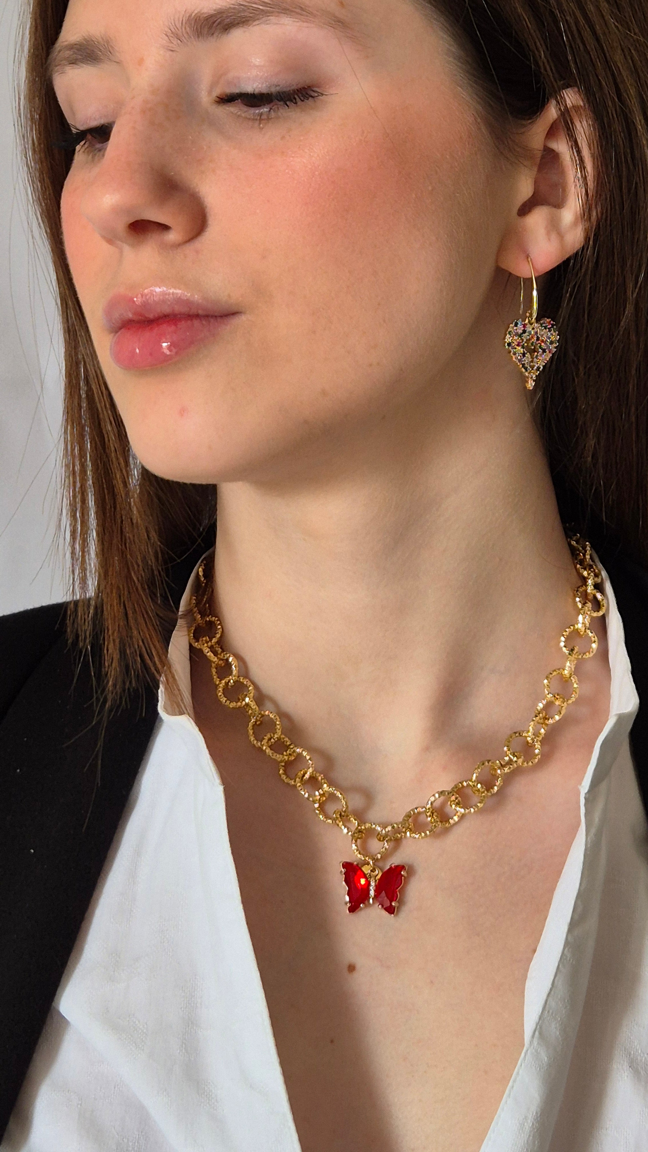 Butterfly Imperial Necklace - Collana Oro con ciondolo Farfalla