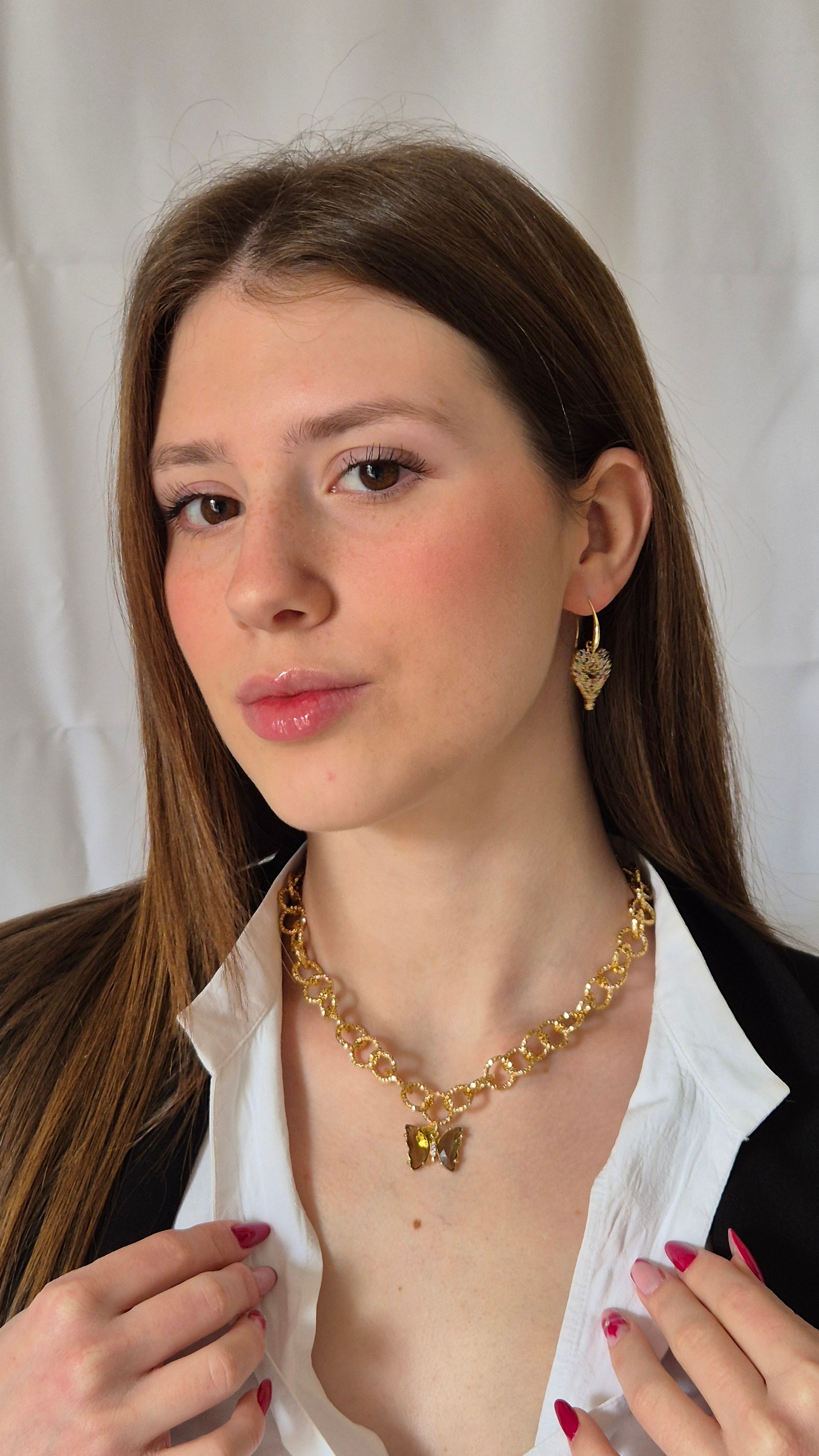Butterfly Imperial Necklace - Collana Oro con ciondolo Farfalla